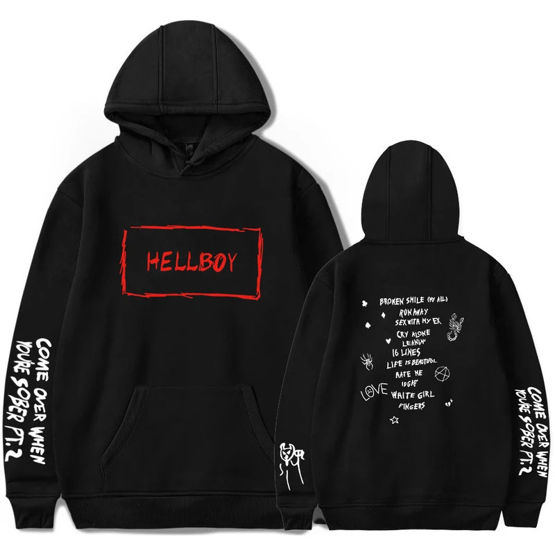 Women'S Fashion Sweatshirts - 2022 New Lil Peep HEllBOY Hoodies