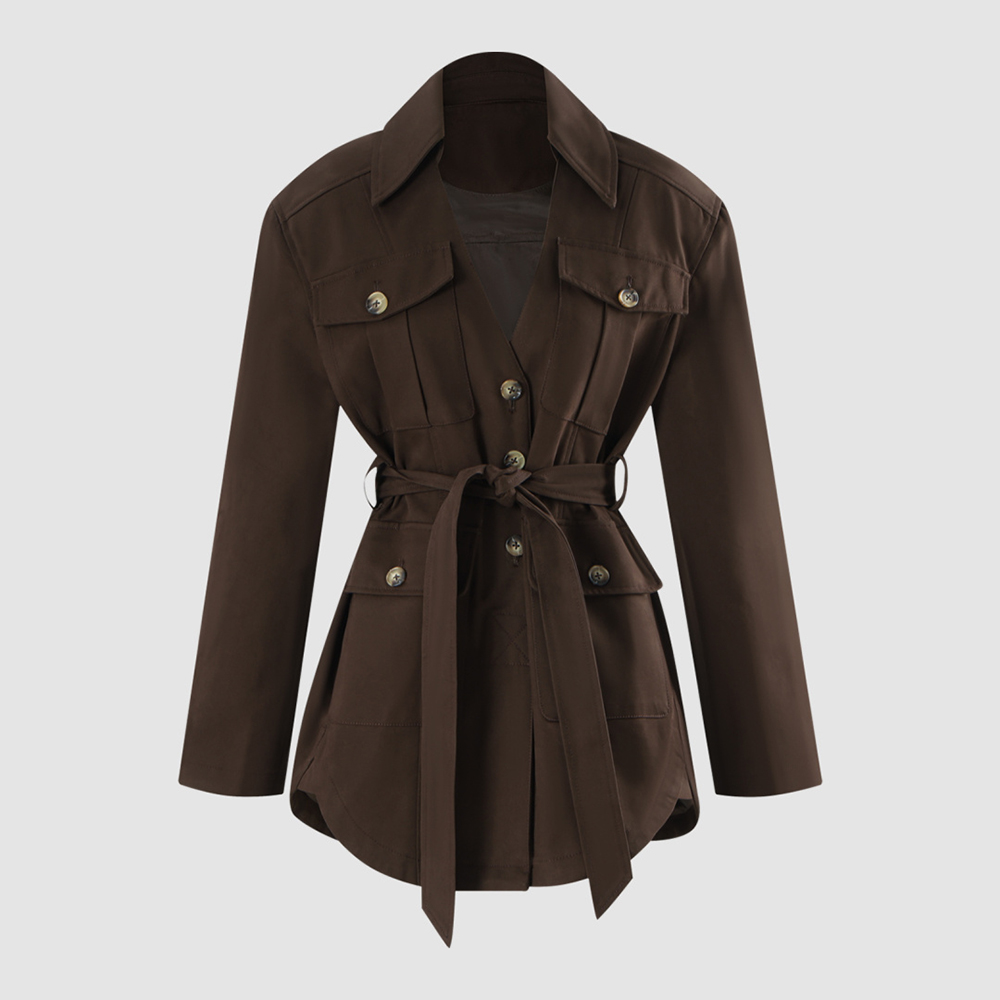 Women'S Fashion Utility Jacket - 2026 New Women's 100% Cotton Jacket,