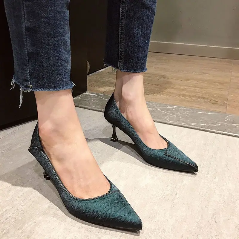 Woman Pumps Sexy Leather Casua - Women'S Fashion Quick Delivery のレビューと価格