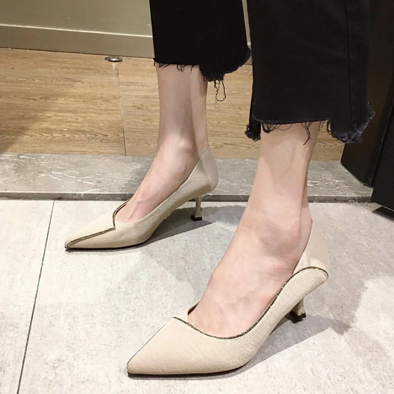 Woman Pumps Sexy Leather Casua - Women'S Fashion Quick Delivery のレビューと価格