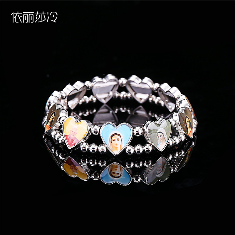 Catholic Beaded Bracelet Cross - Women Fashion Icon のレビューと価格