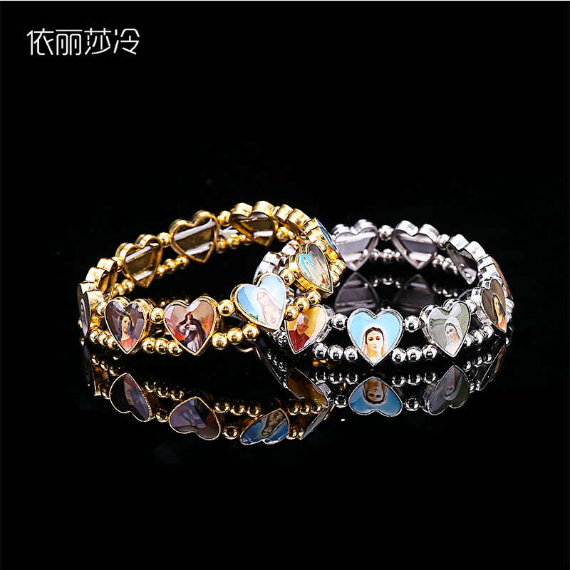 Catholic Beaded Bracelet Cross - Women Fashion Icon のレビューと価格
