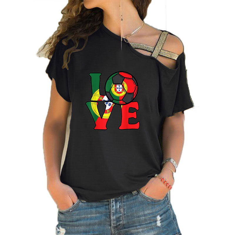 Women Loose Slash Neck T Shirt - Women'S Fashion Portugal のレビューと価格