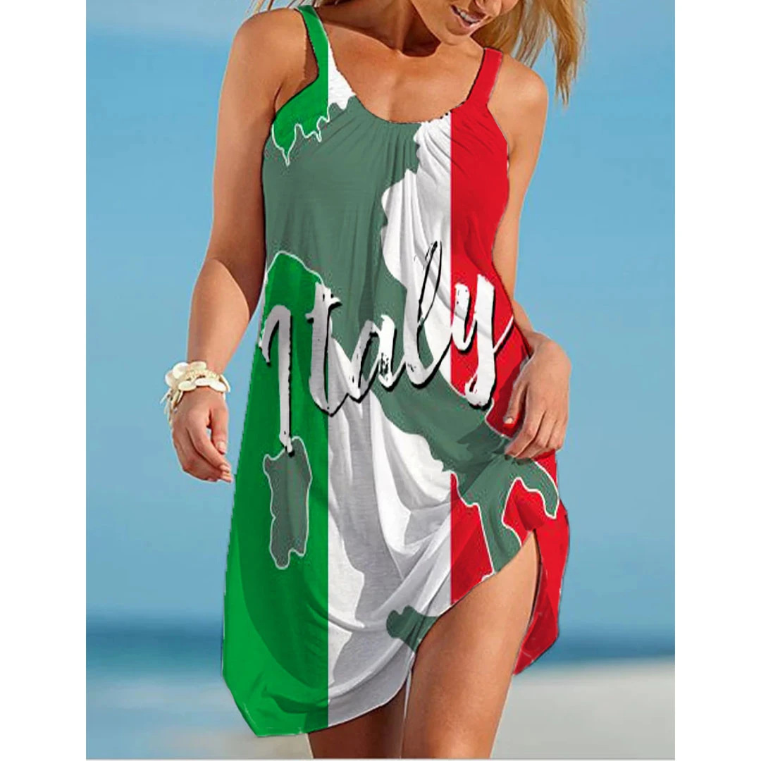 Italy Flag Dress Women Fashion - Women'S Fashion Portugal のレビューと価格