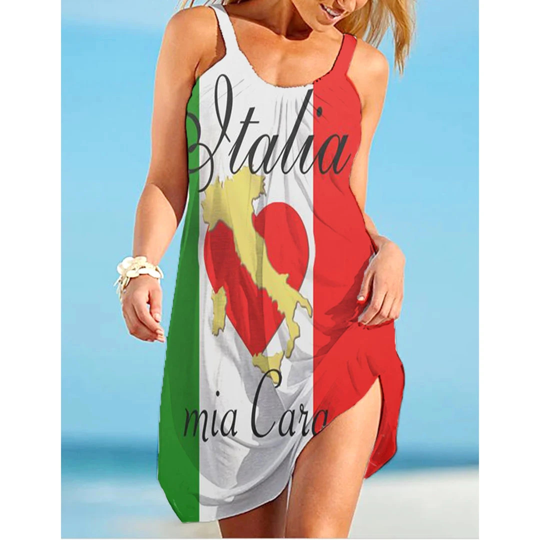 Italy Flag Dress Women Fashion - Women'S Fashion Portugal のレビューと価格