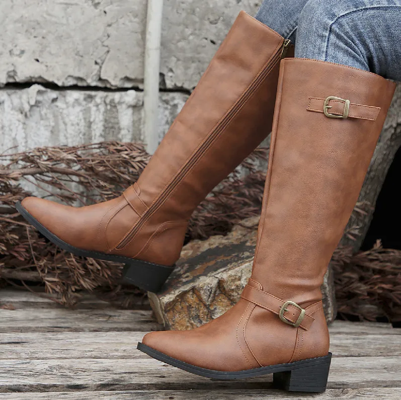 Woman Thick Heeled Long Boots  - Women'S Fashion Winter 2025 のレビューと価格