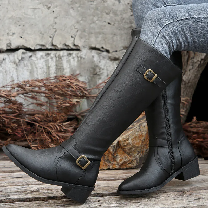 Woman Thick Heeled Long Boots  - Women'S Fashion Winter 2025 のレビューと価格