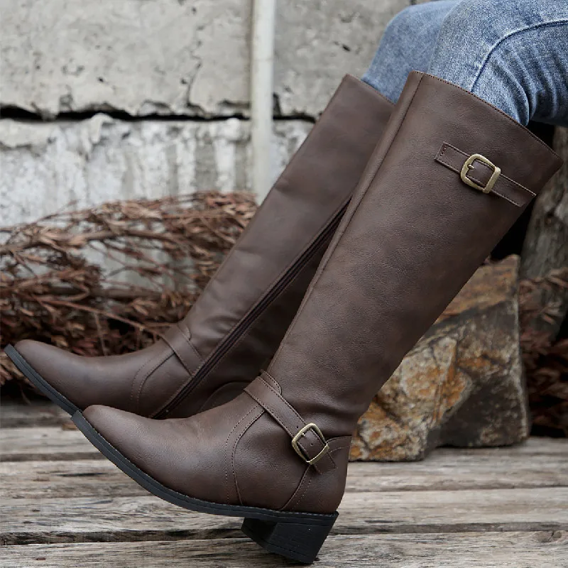 Woman Thick Heeled Long Boots  - Women'S Fashion Winter 2025 のレビューと価格