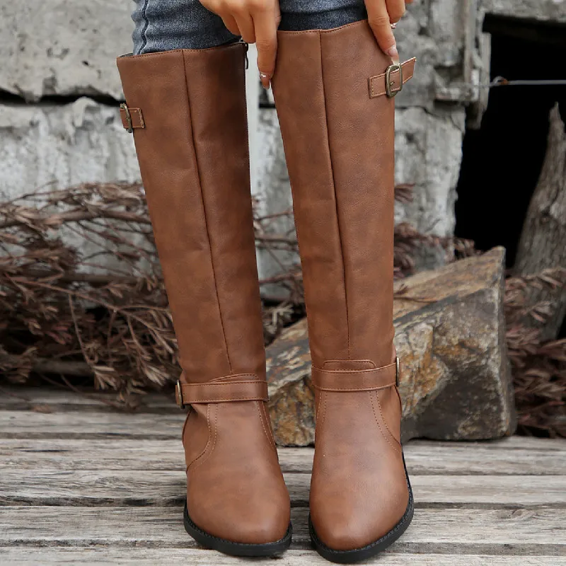 Woman Thick Heeled Long Boots  - Women'S Fashion Winter 2025 のレビューと価格