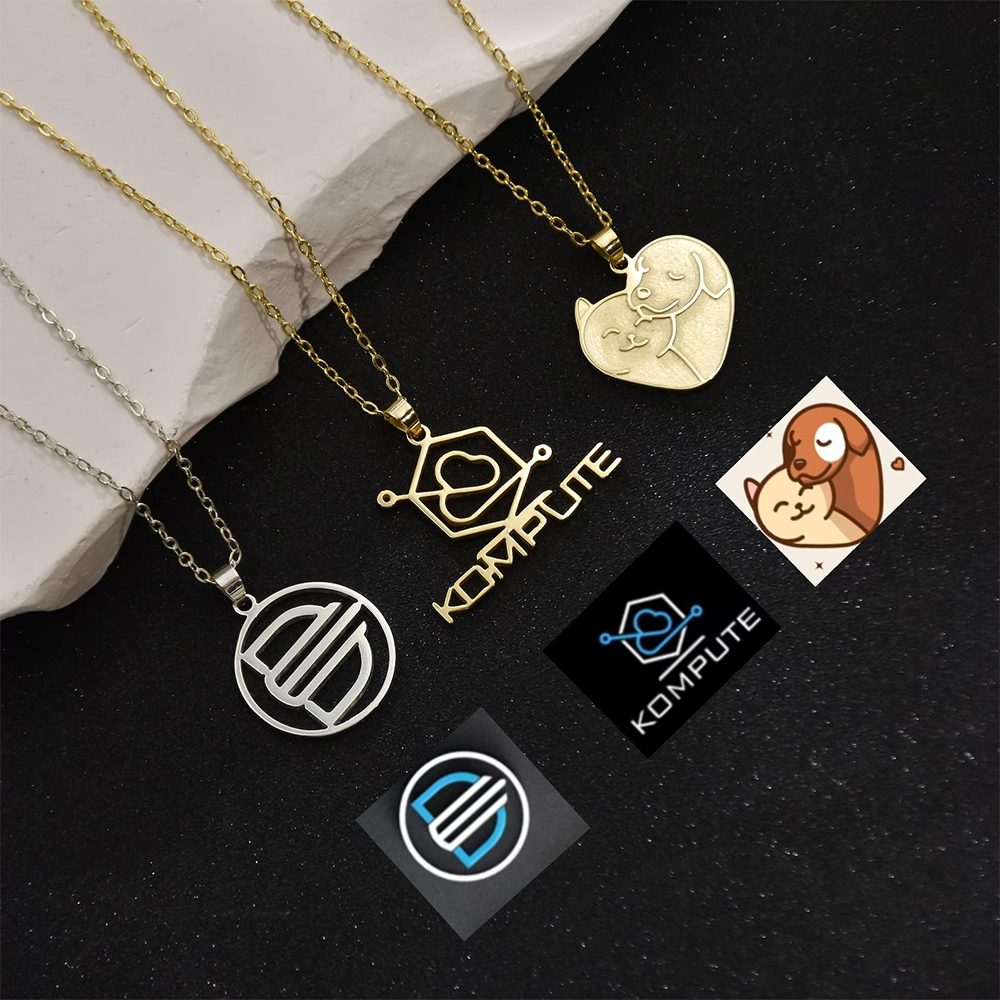 Custom Company Logo Necklace P - Women Fashion Icon のレビューと価格