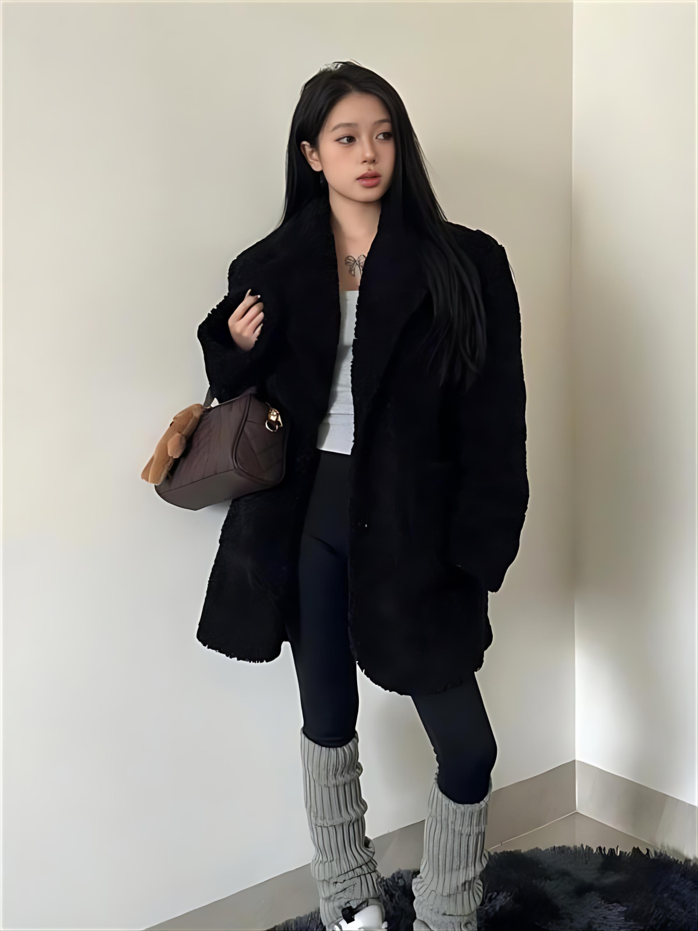 Lamb Wool Jacket Spring Woman  - Women'S Fashion Utility Jacket のレビューと価格