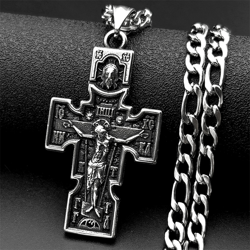 Vintage Orthodox Icon Cross Je - Women Fashion Icon のレビューと価格