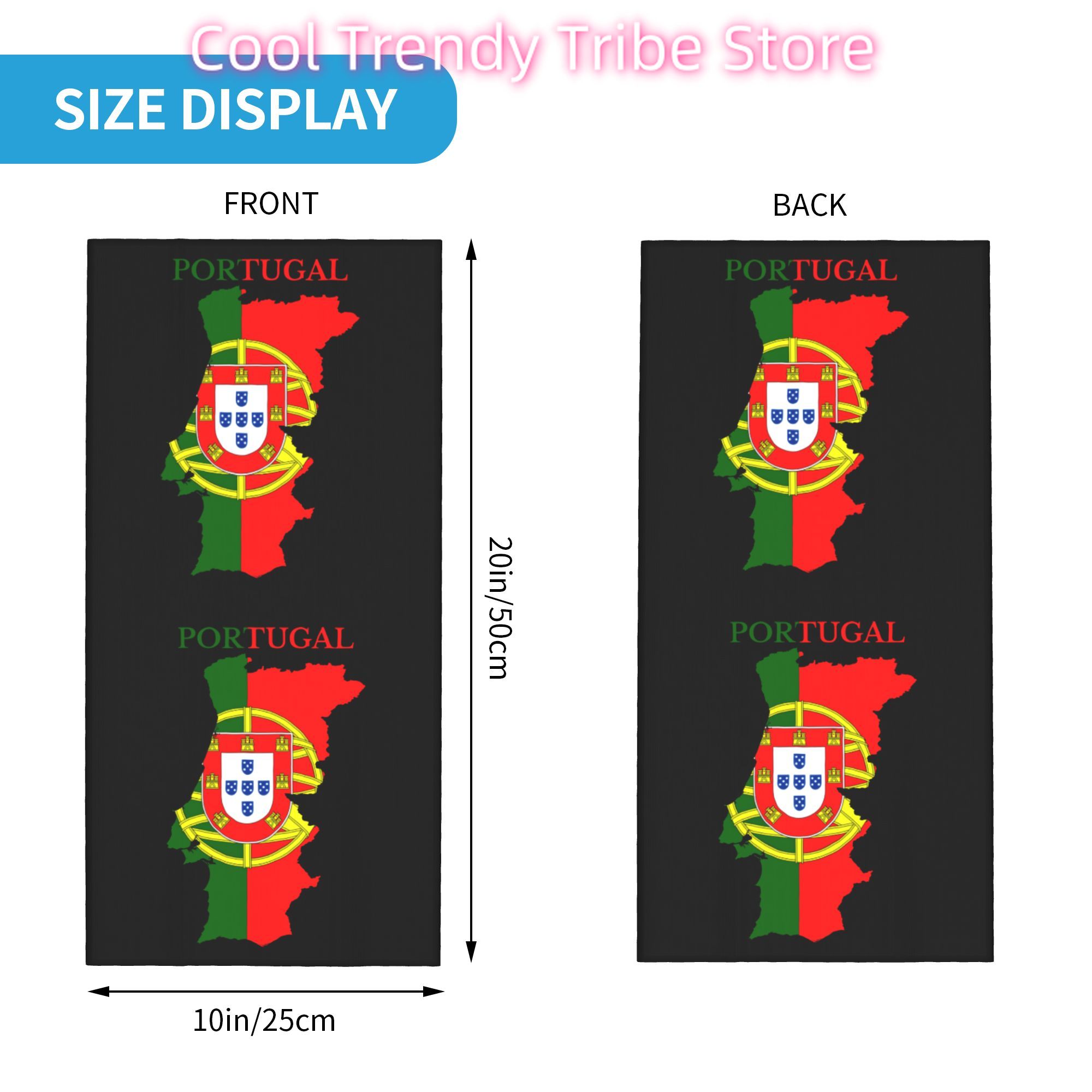 Custom Portugal Flag Map Banda - Women'S Fashion Portugal のレビューと価格
