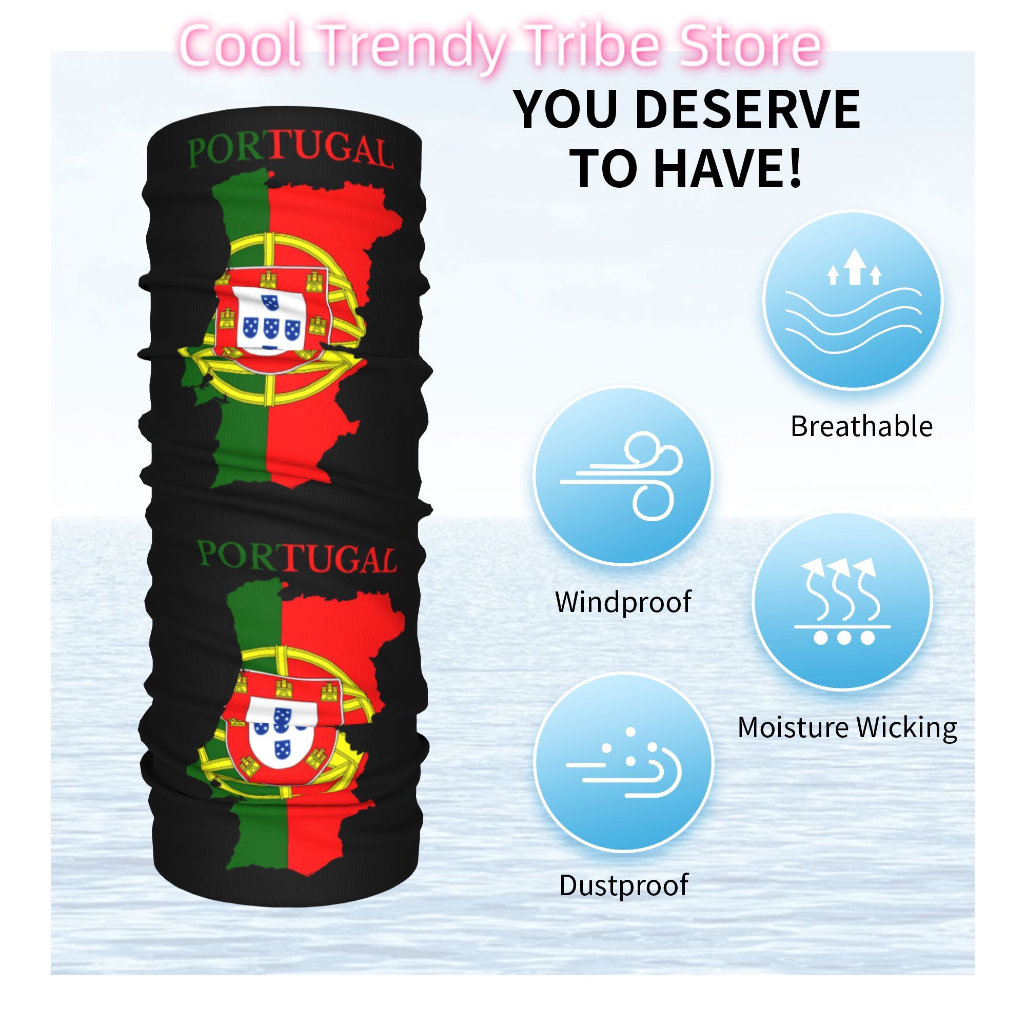Custom Portugal Flag Map Banda - Women'S Fashion Portugal のレビューと価格