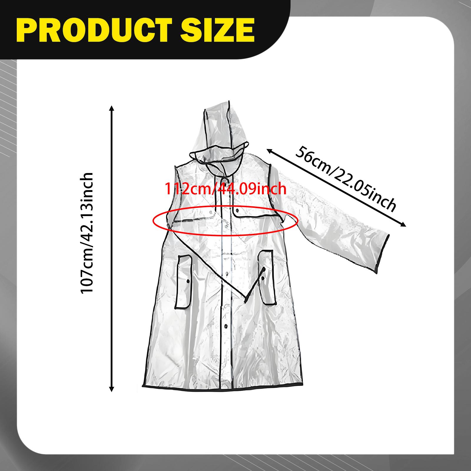 Super Transparent Raincoat Wat - Women'S Fashion Raincoat のレビューと価格