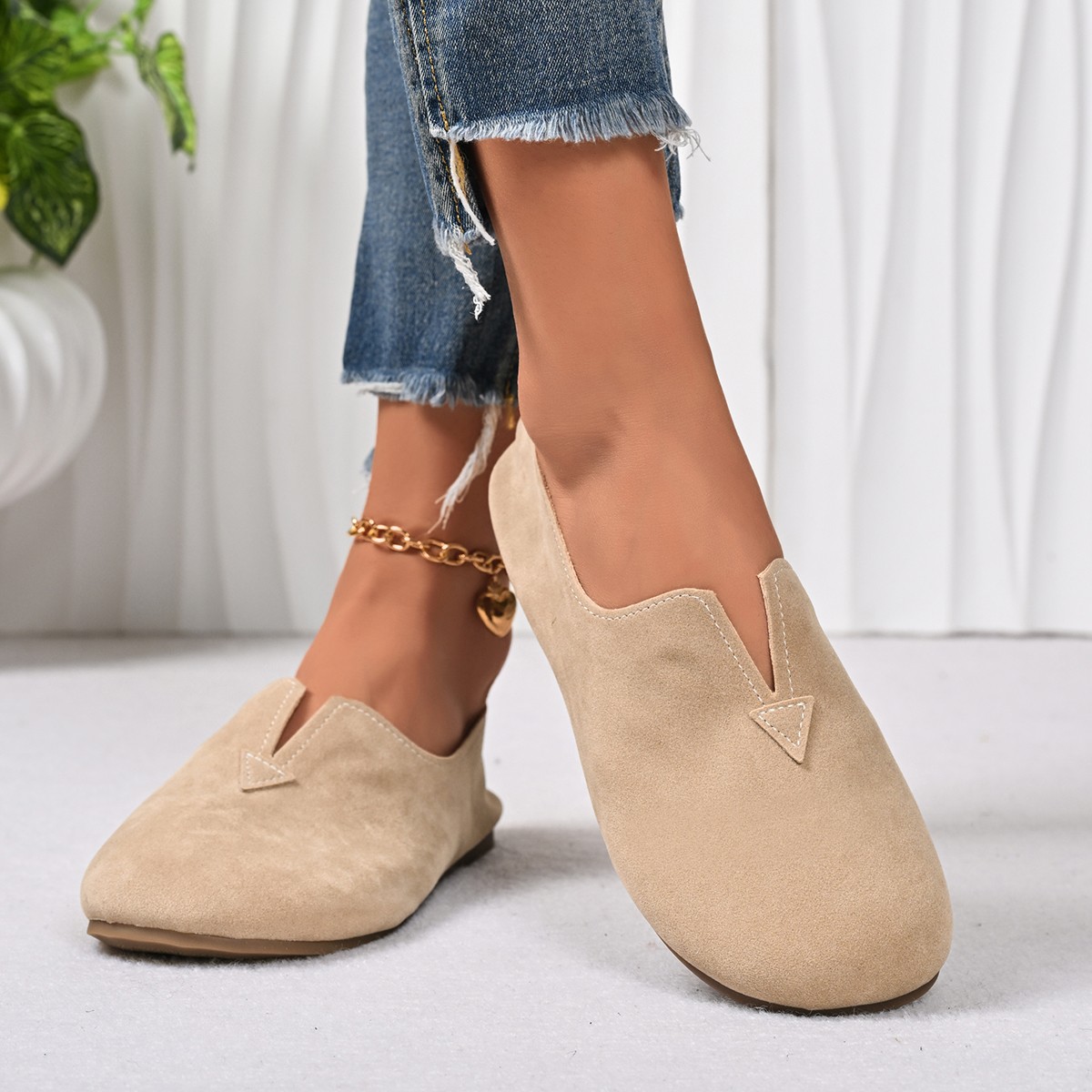 Women's Flat Shoes Slip-on Rou - Women'S Fashion Quick Delivery のレビューと価格
