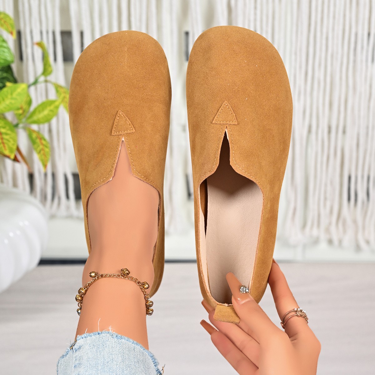 Women's Flat Shoes Slip-on Rou - Women'S Fashion Quick Delivery のレビューと価格