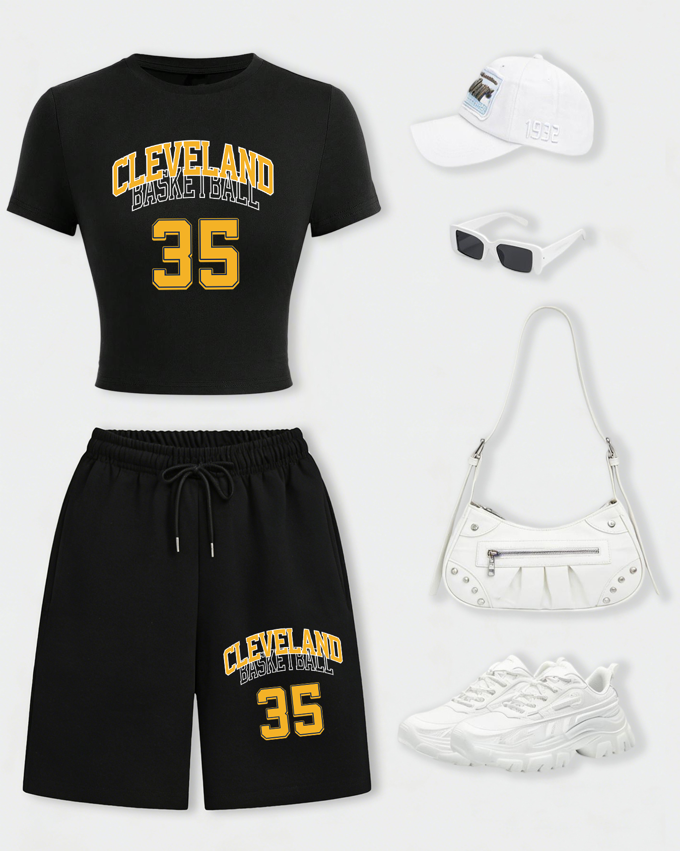 Cleveland Basketball 35 Women  - Crop Top Women のレビューと価格