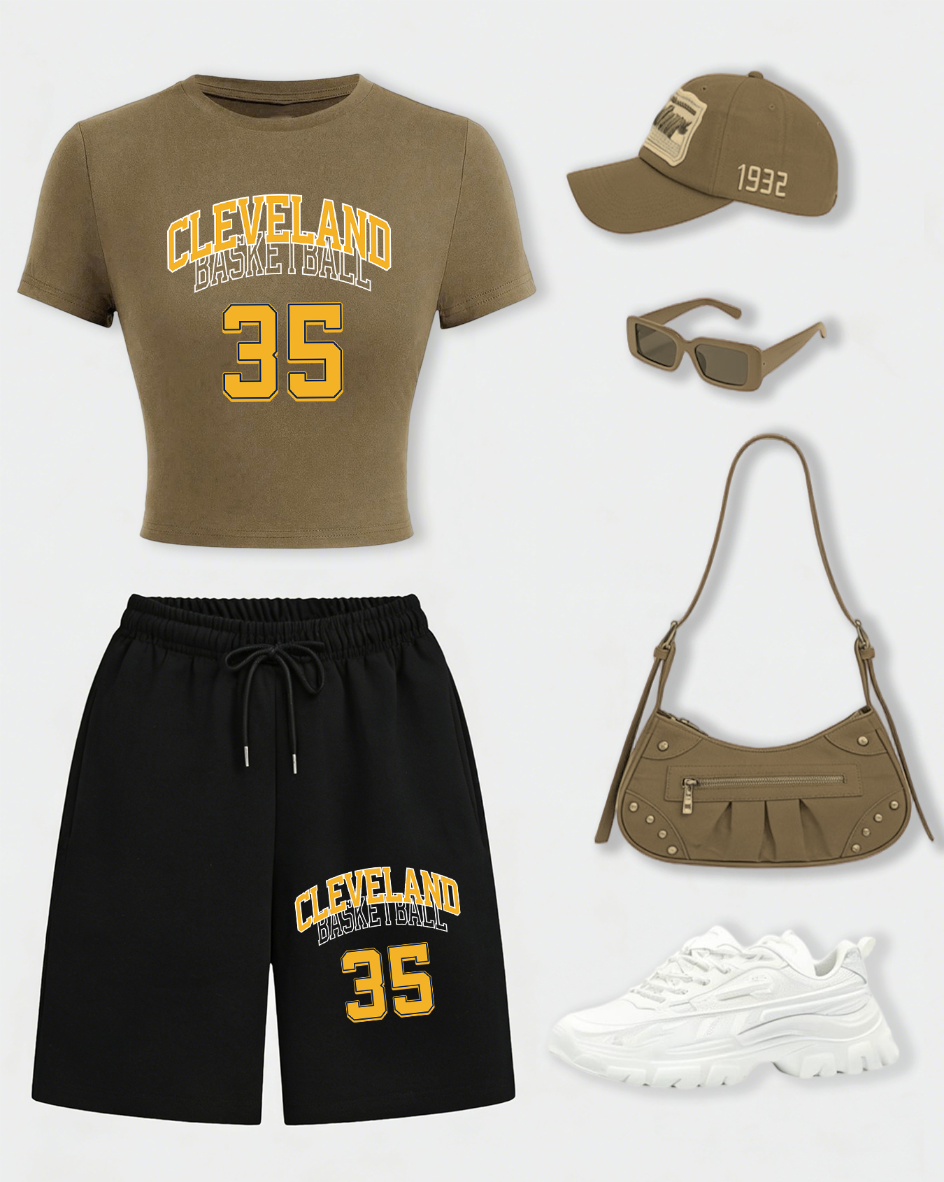 Cleveland Basketball 35 Women  - Crop Top Women のレビューと価格
