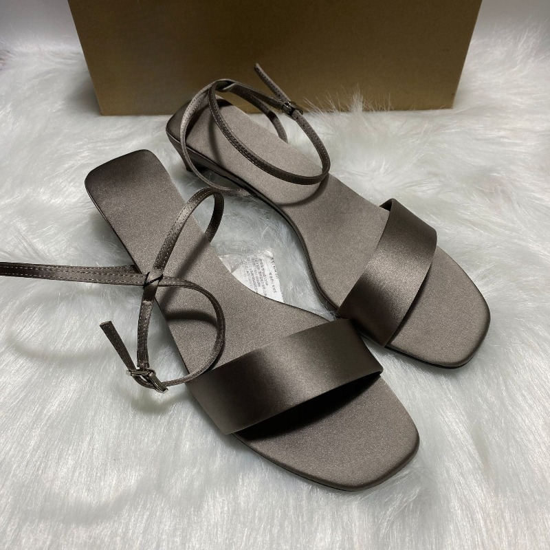 Luxury Satin Ankle Strap Low H - Women Fashion Brand のレビューと価格
