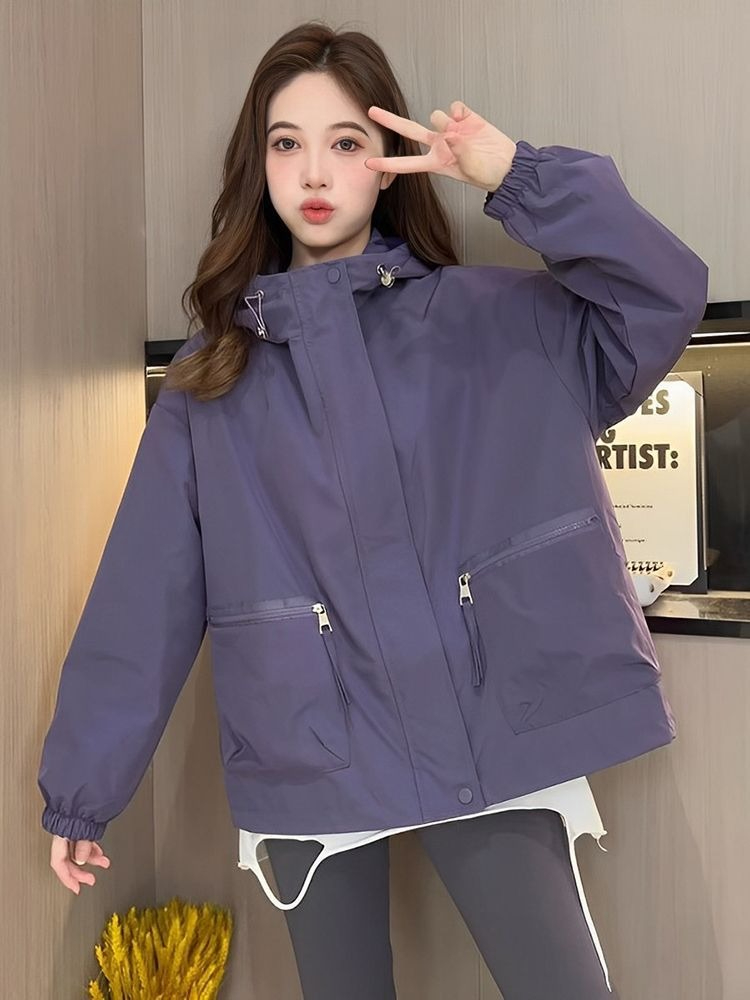 Women's Fashionable Hooded Win - Women'S Fashion Utility Jacket のレビューと価格