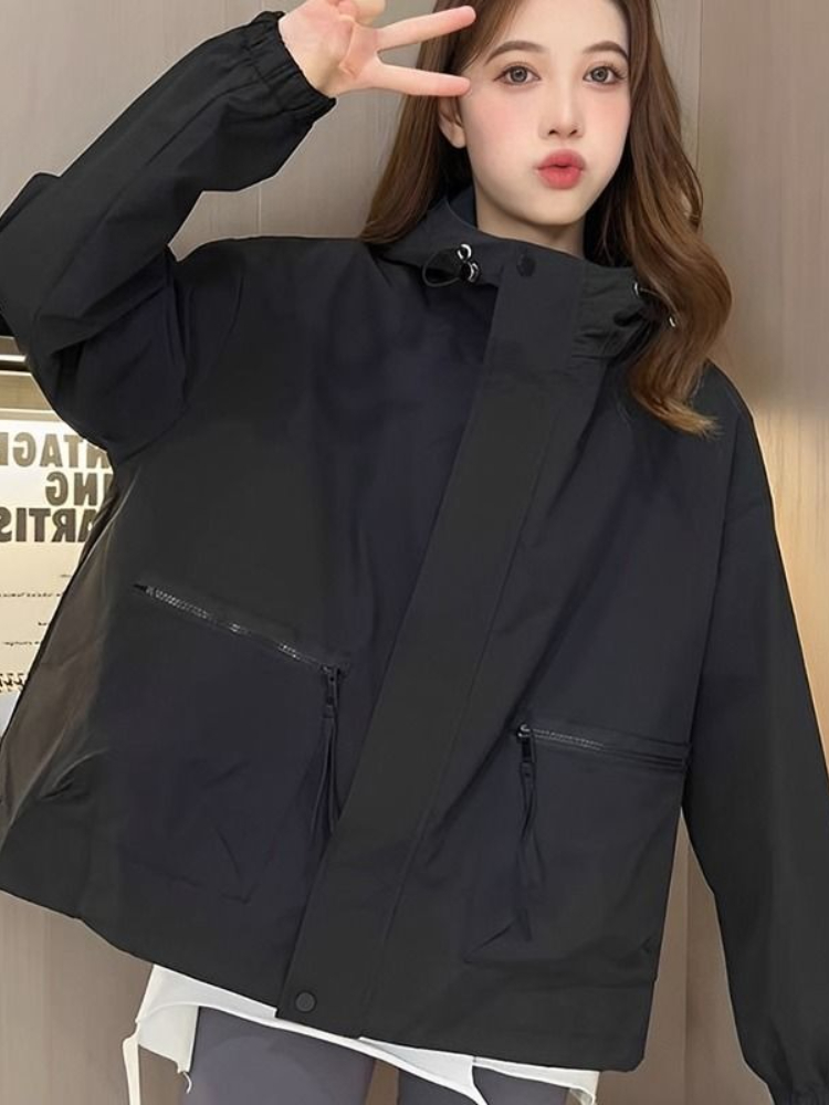 Women's Fashionable Hooded Win - Women'S Fashion Utility Jacket のレビューと価格