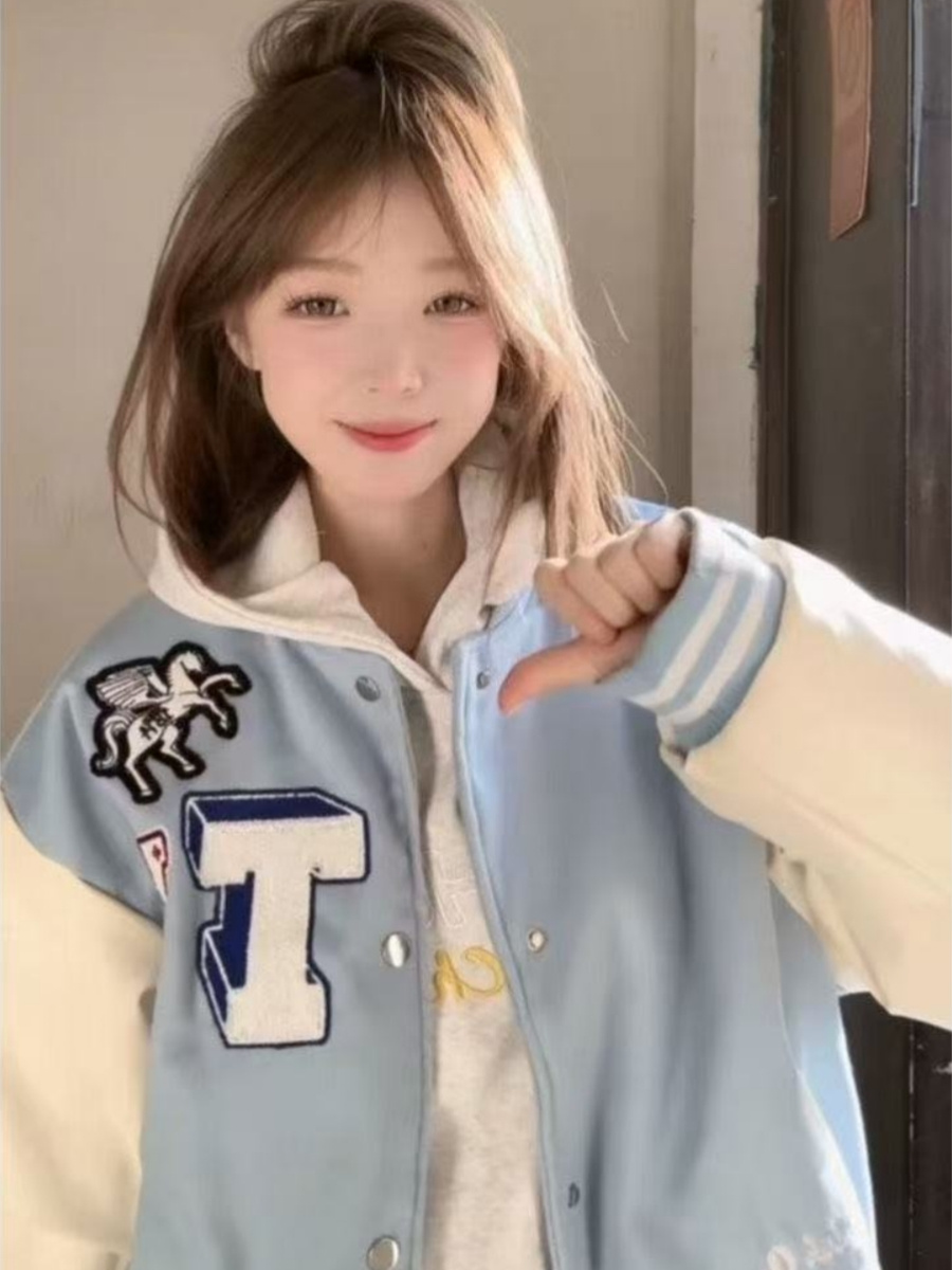 Baseball Jackets Kpop Womens A - Women'S Fashion Utility Jacket のレビューと価格