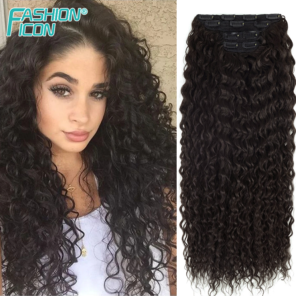 Synthetic Clip In Hair Extensi - Women Fashion Icon のレビューと価格