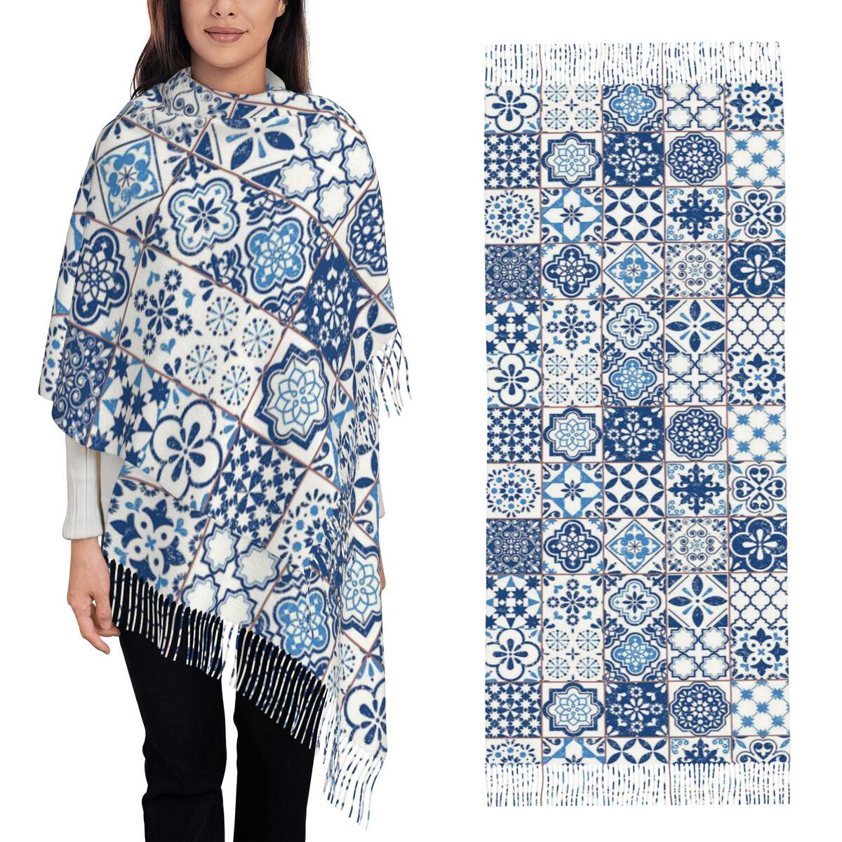Blue Portuguese Tile Portugal  - Women'S Fashion Portugal のレビューと価格