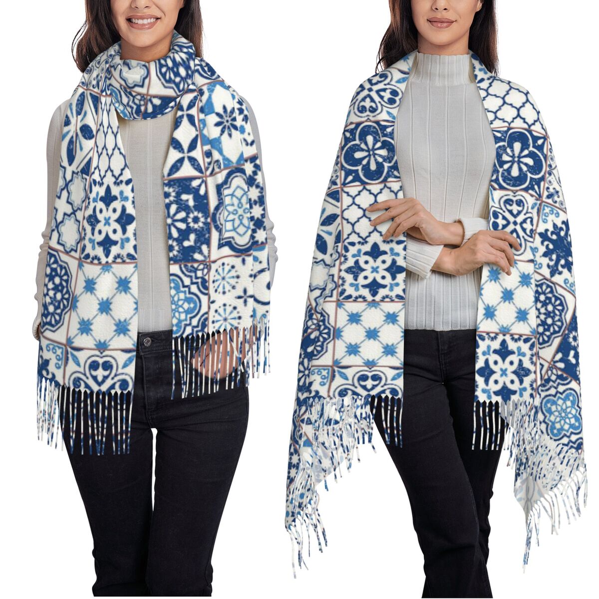 Blue Portuguese Tile Portugal  - Women'S Fashion Portugal のレビューと価格