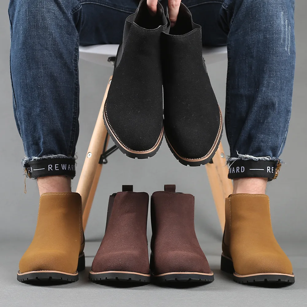 Men Ankle Boots British Style  - Women'S Fashion Winter 2025 のレビューと価格