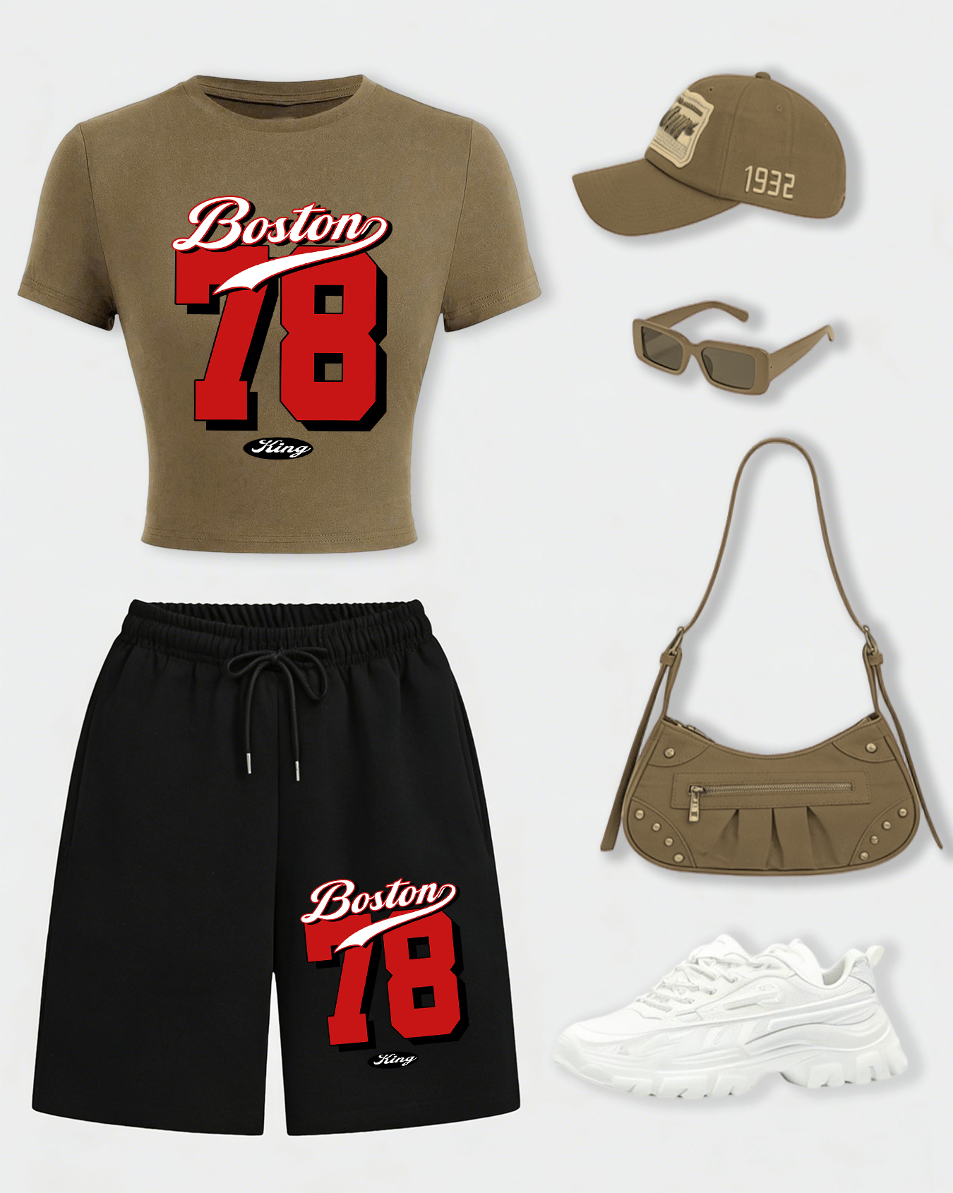 Boston Number 78 Design Womens - Crop Top Women のレビューと価格