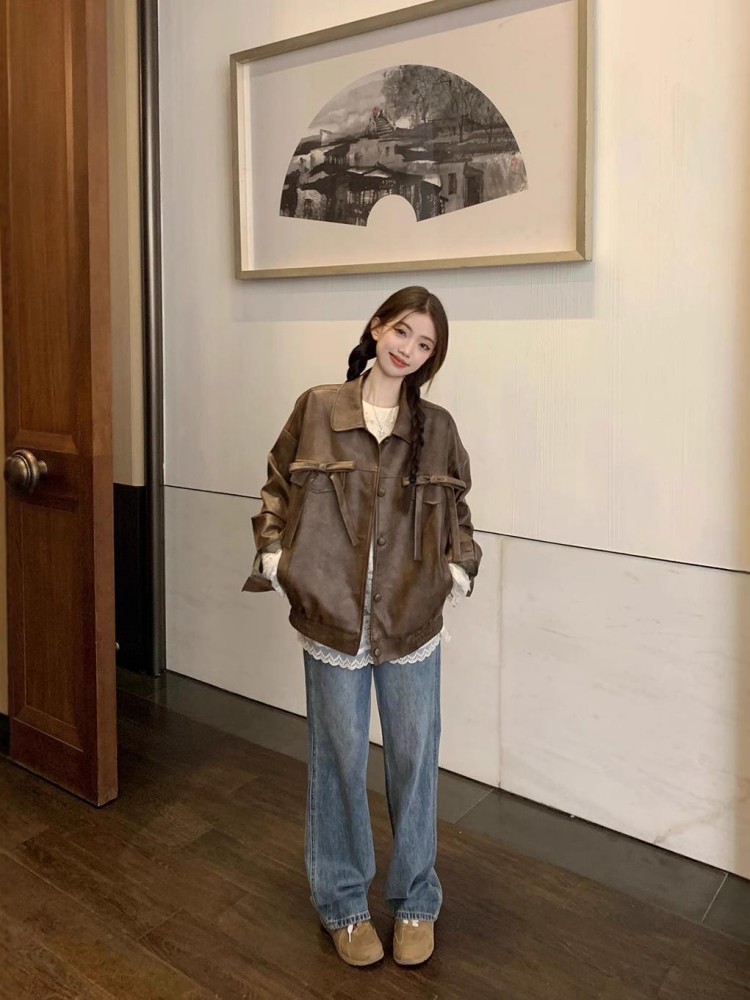 Biker Jackets Womens Jacket Ja - Women'S Fashion Utility Jacket のレビューと価格