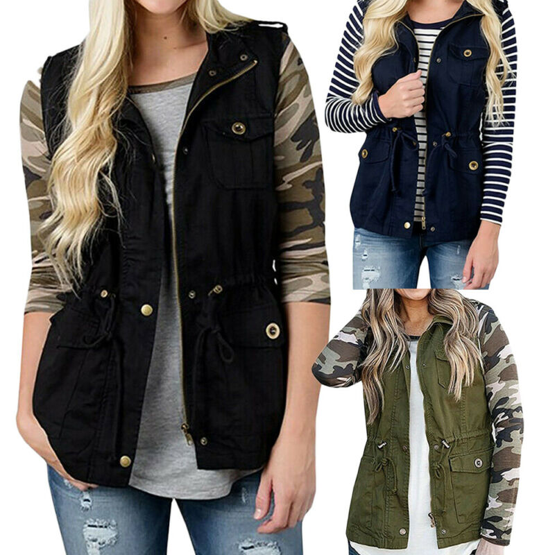 Fashion Women Vest Olive Cargo - Women'S Fashion Utility Jacket のレビューと価格