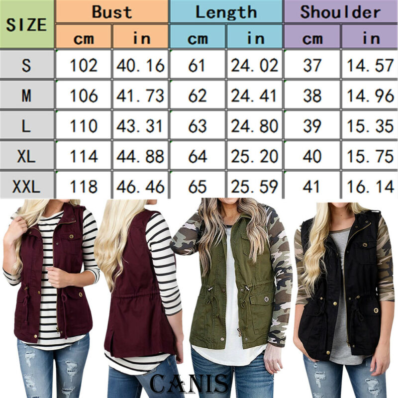 Fashion Women Vest Olive Cargo - Women'S Fashion Utility Jacket のレビューと価格