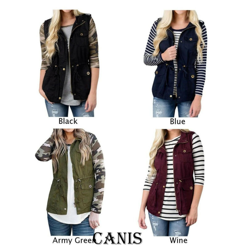 Fashion Women Vest Olive Cargo - Women'S Fashion Utility Jacket のレビューと価格