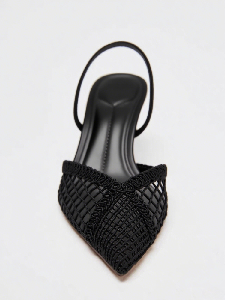 Mesh Woven Heeled Sandals Wome - Women Fashion Brand のレビューと価格