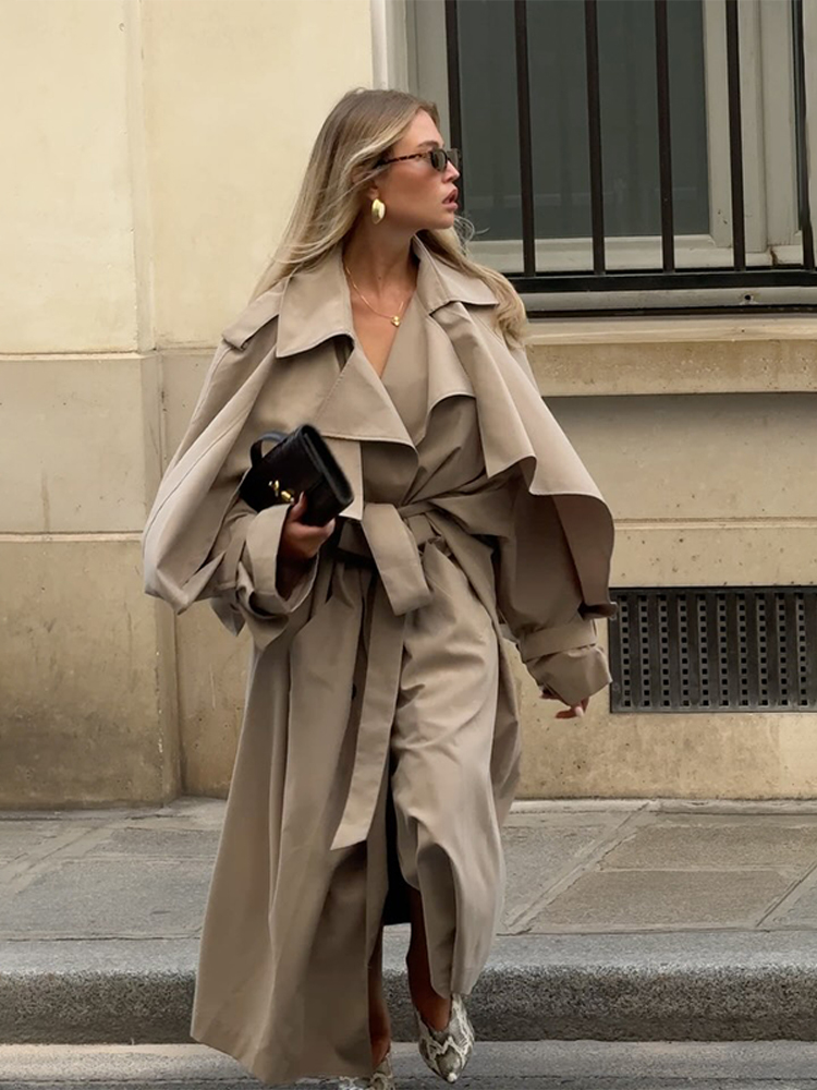 Women's Lace Up Long Trench Co - Women'S Fashion Raincoat のレビューと価格