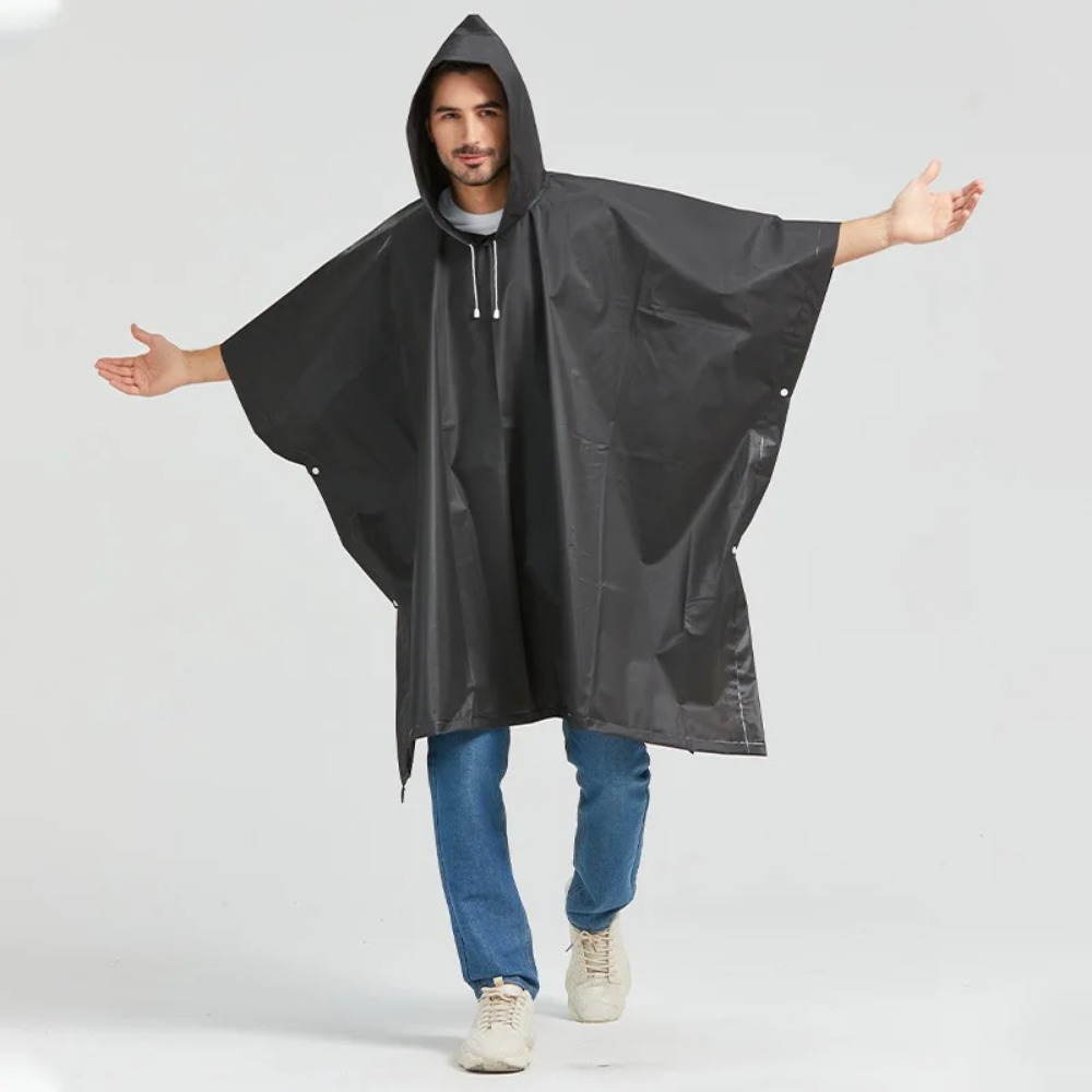 Black Fashion Adult Waterproof - Women'S Fashion Raincoat のレビューと価格