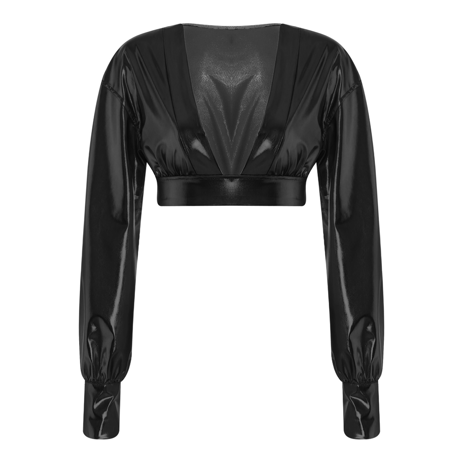 Womens Y2K Metallic Shiny Hip  - Crop Top Women のレビューと価格